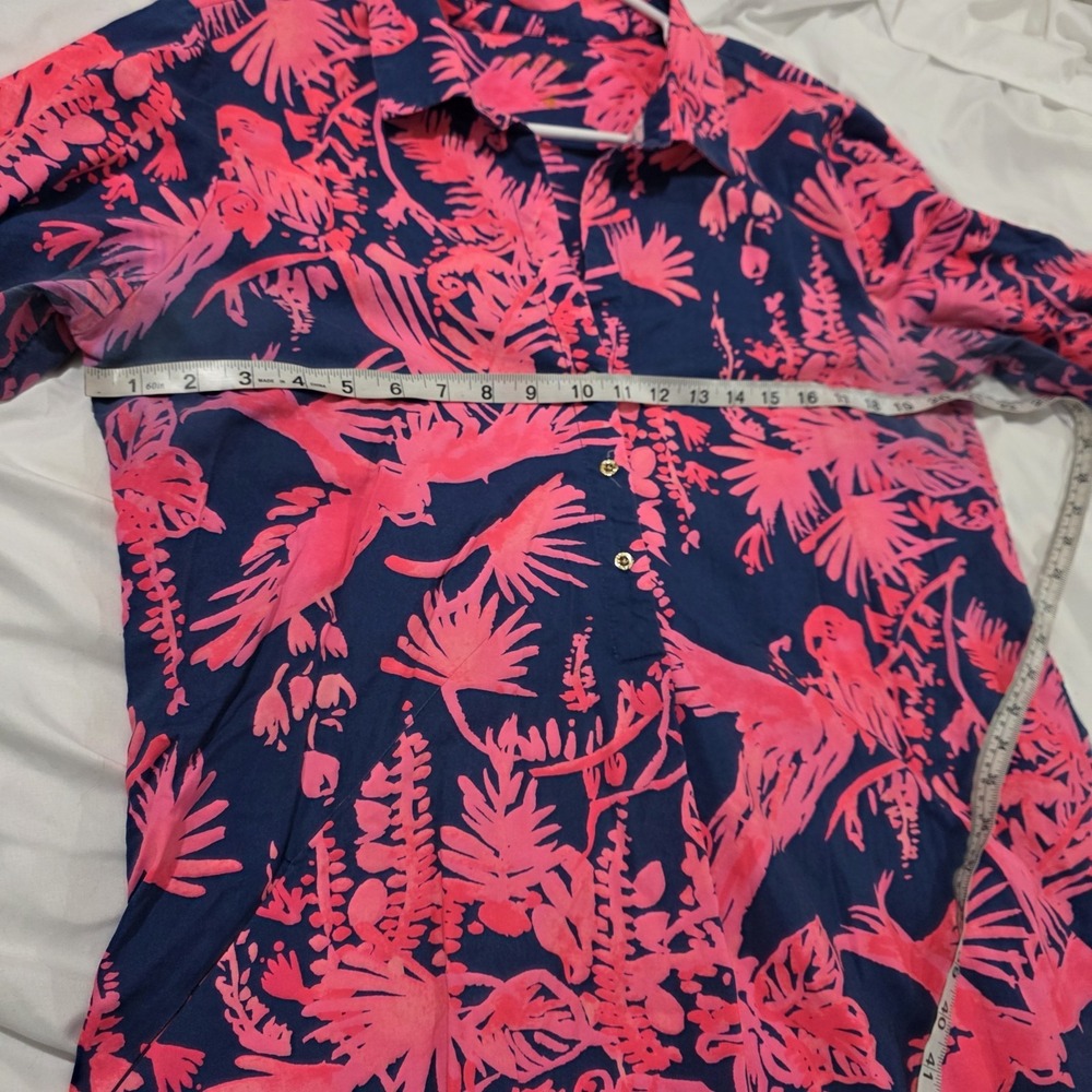 Lilly Pulitzer Lillith Tunic Dress Size Large Floral Colorful Beach Tropical - Picture 7 of 10